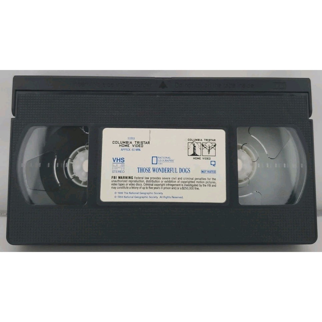 National Geographic Video - Those Wonderful Dogs (VHS, 1995)