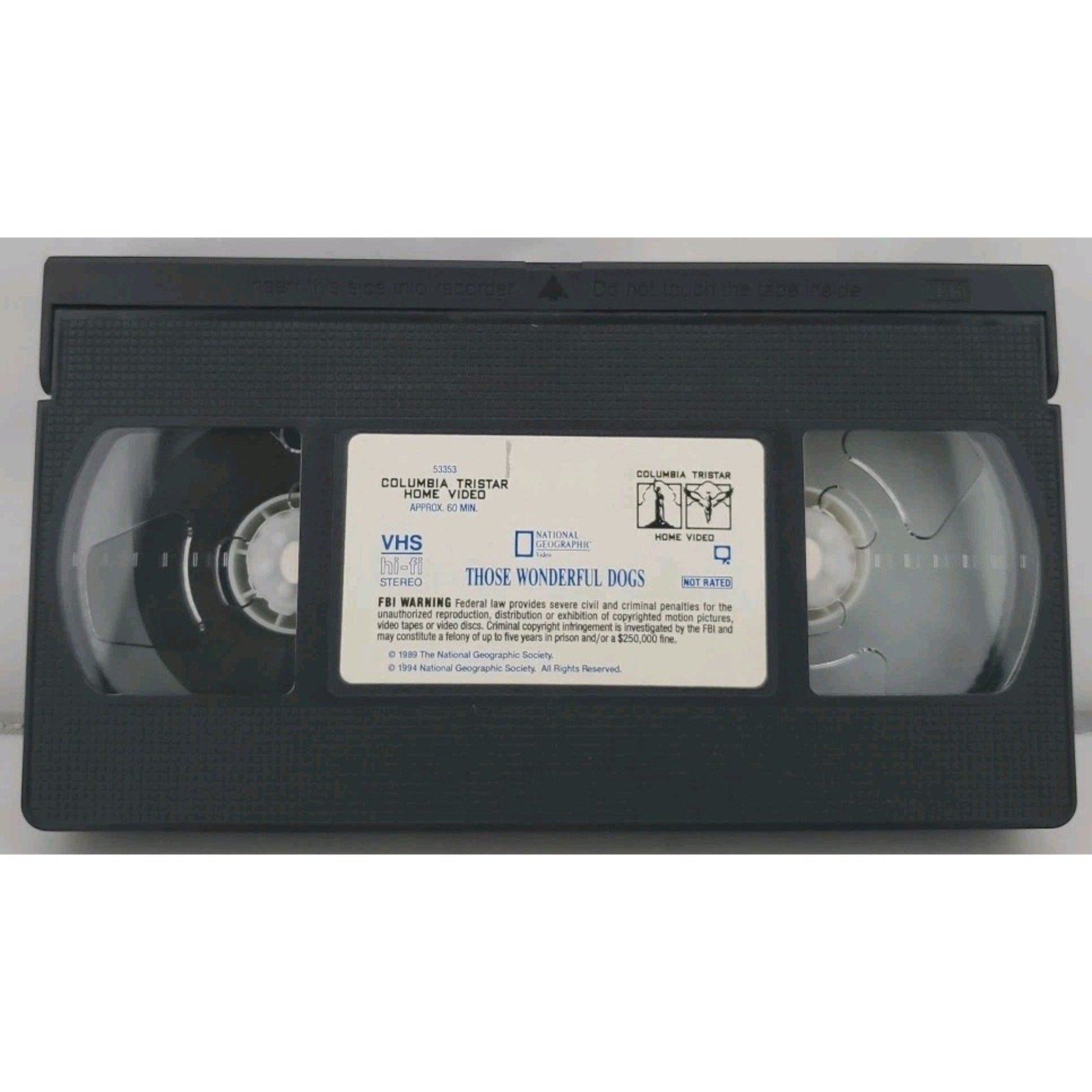 National Geographic Video - Those Wonderful Dogs (VHS, 1995)