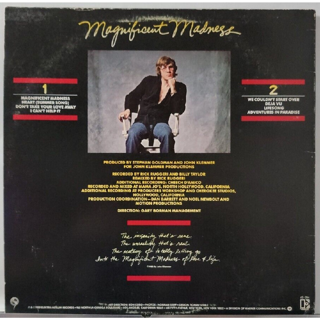 John Klemmer Magnificent Madness (Record)