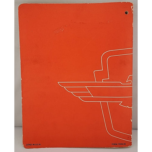 1956 Ford Cars & Ford Thunderbird Shop Manual