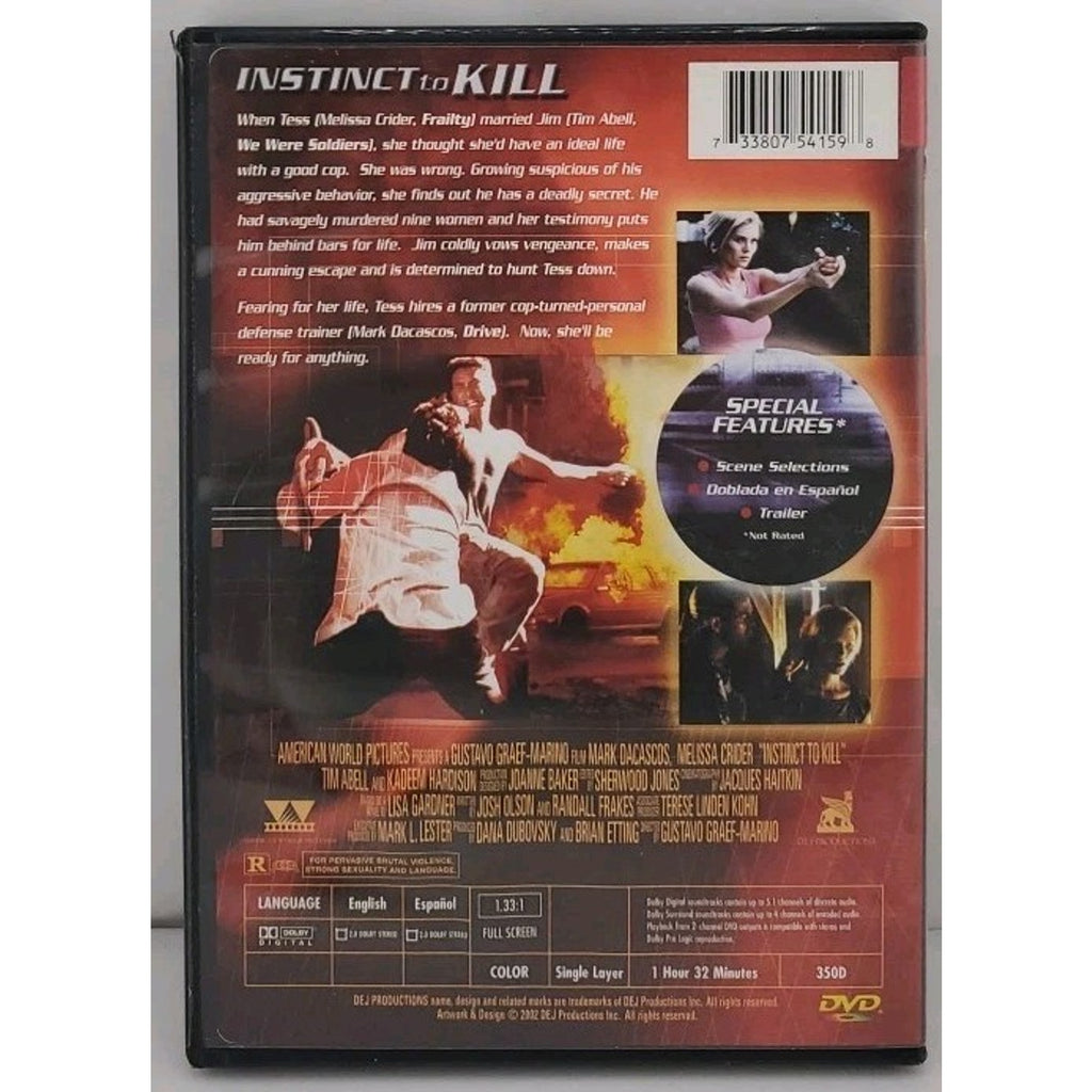 Instinct to Kill, DVD