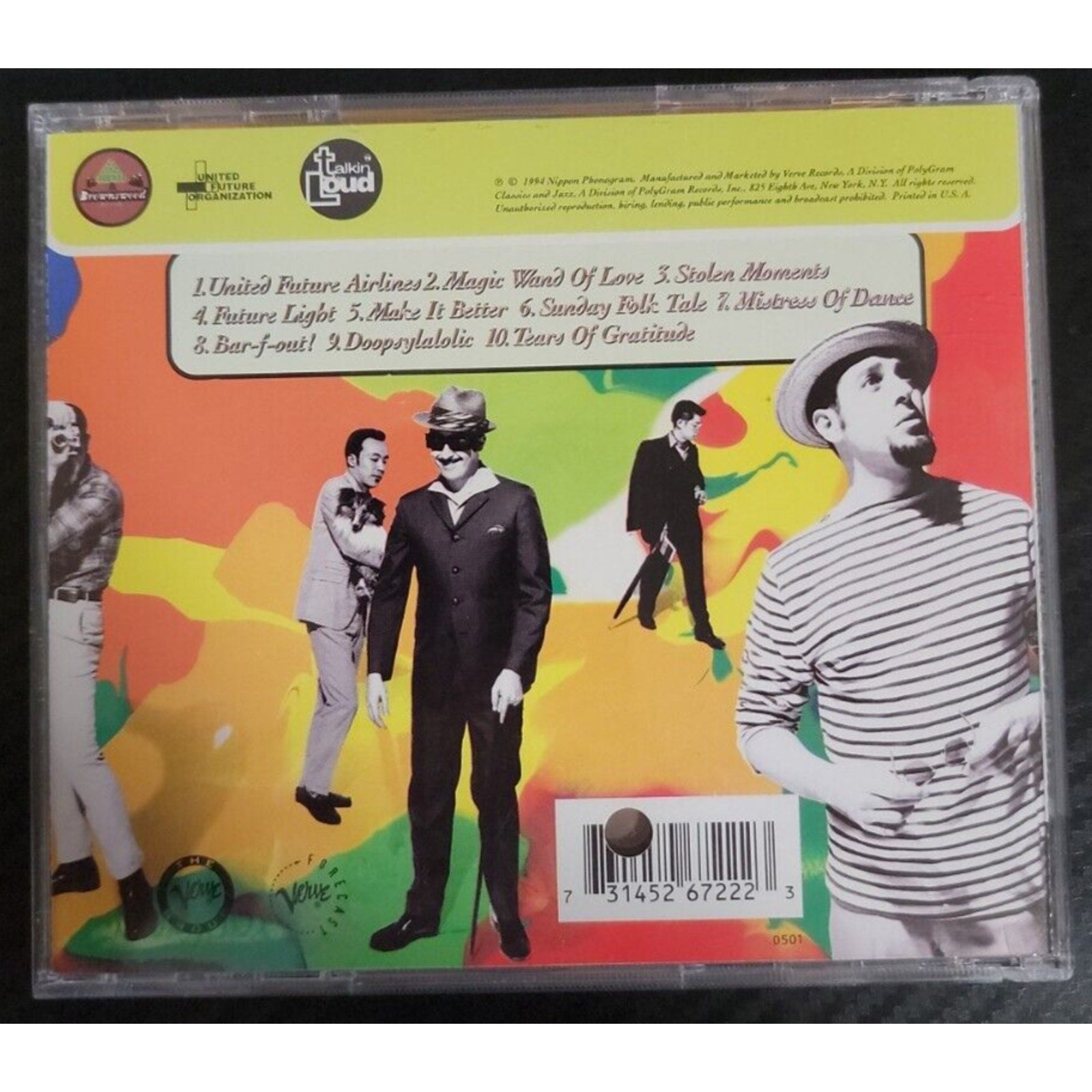 No Sound Is Too Taboo by United Future Organization (CD, Mar-1995, Verve)