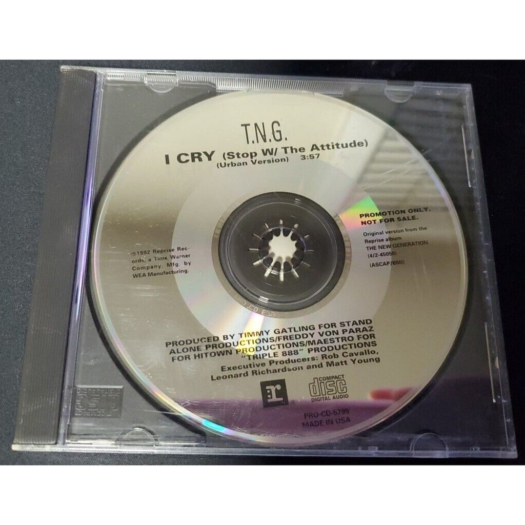 T.N.G. I Cry - Single - (CD)