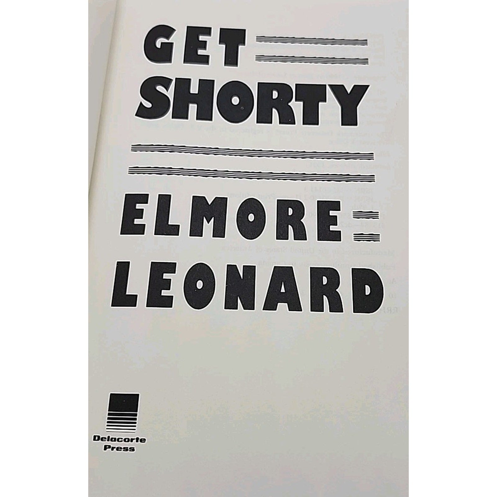 Get Shorty by Elmore Leonard (1990, Hardcover)