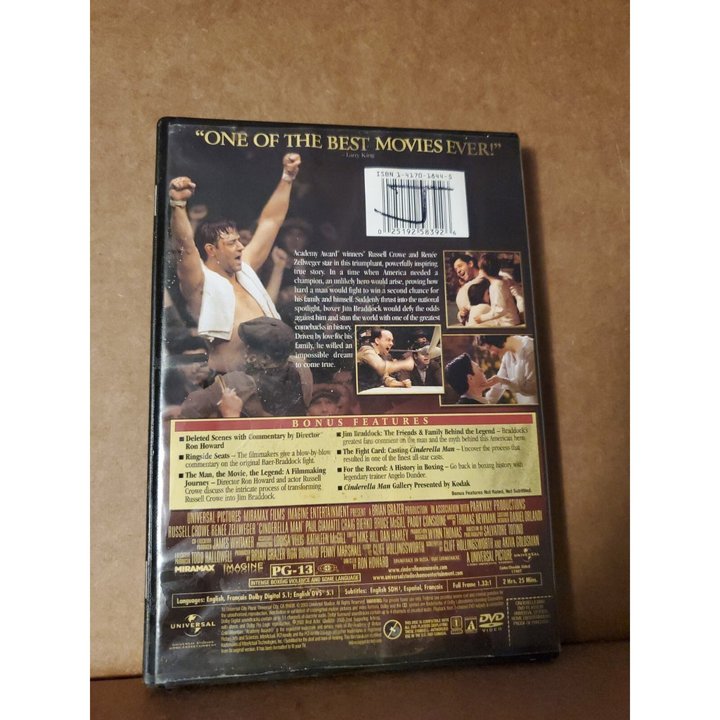 Cinderella Man (DVD, 2005, Full Frame)