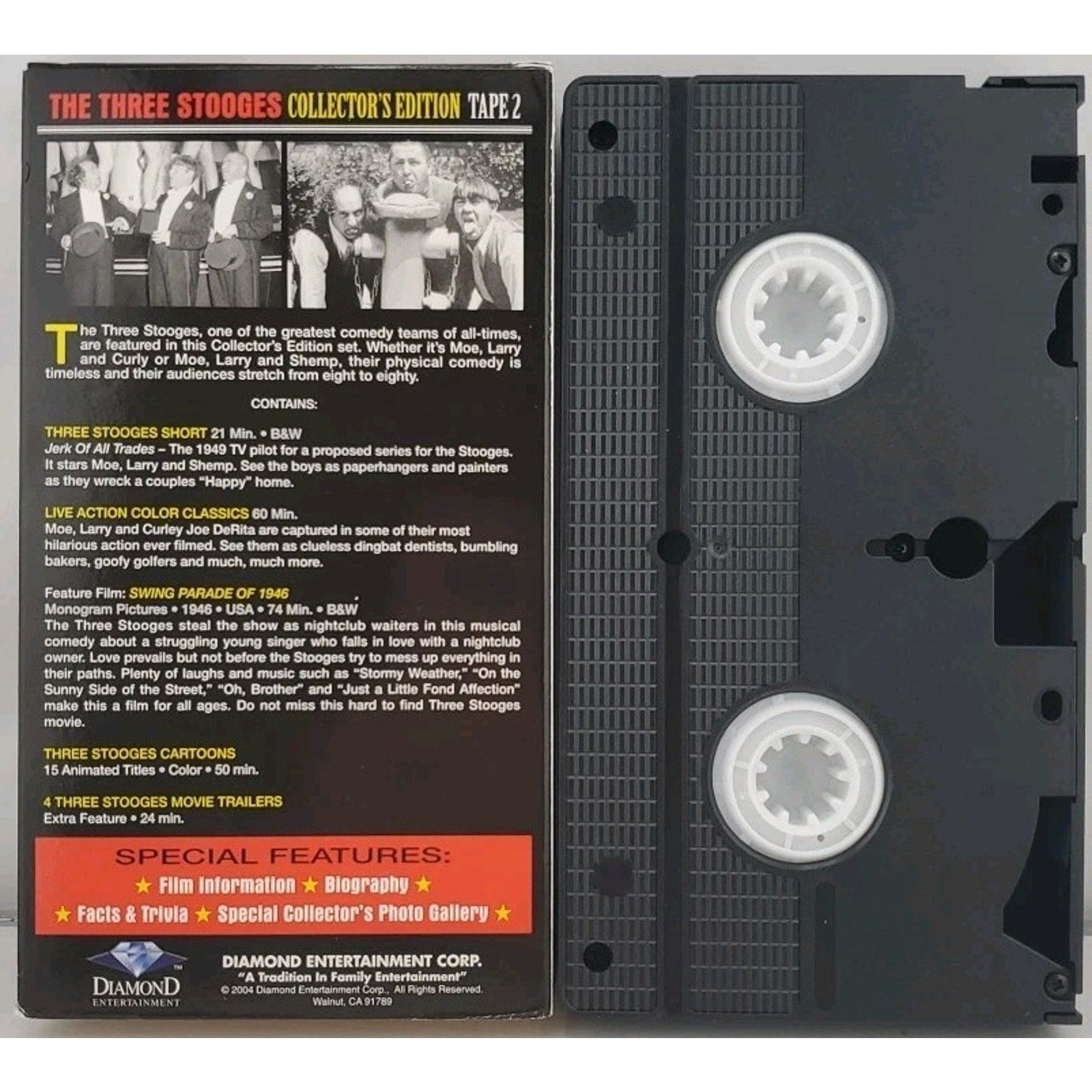 The Three Stooges Collectors Edition Two Pack VHS Set