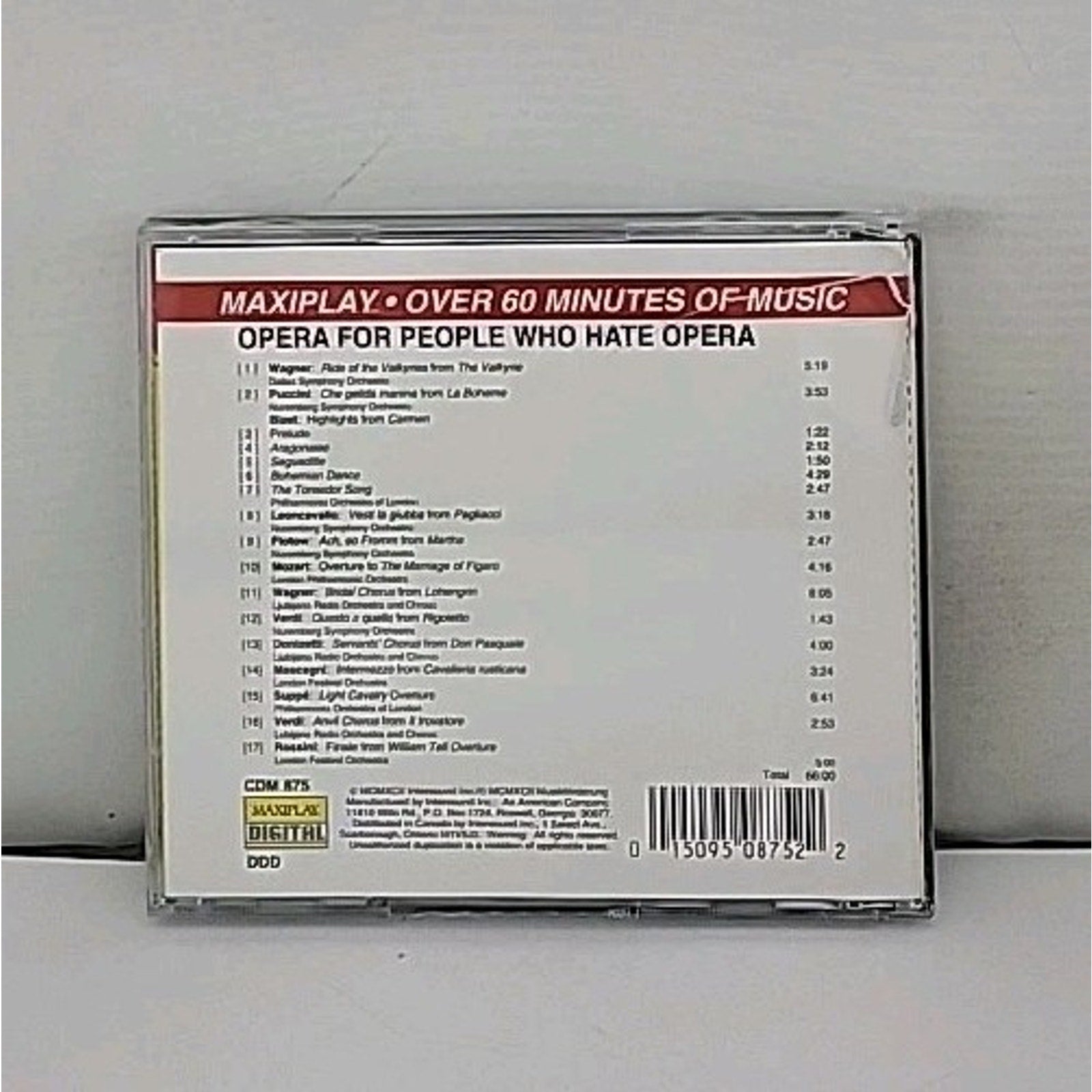 Opera For People Who Hate Opera CD Apr-1995 Intersound