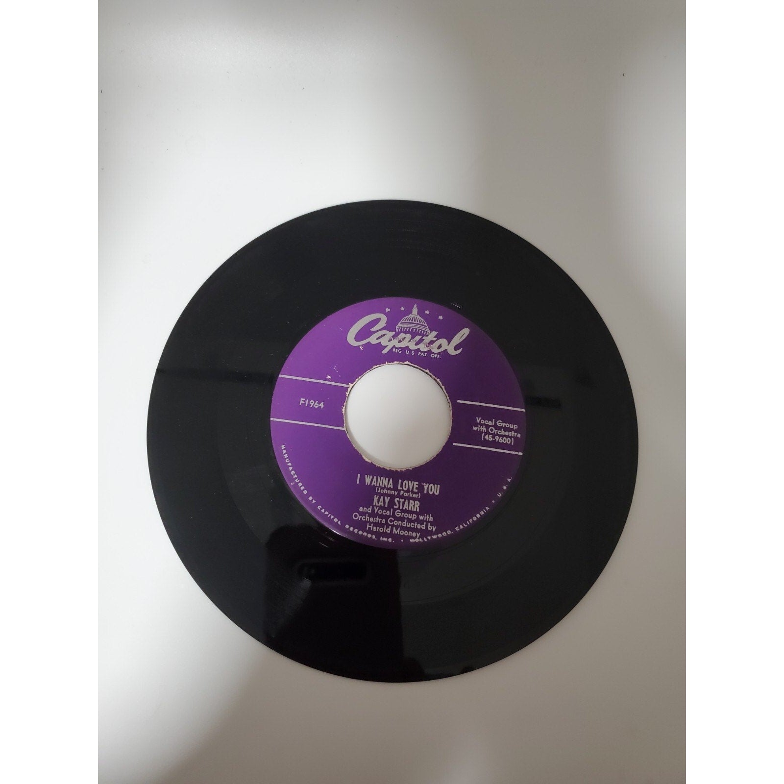 Kay Starr - I Wanna Love You - 45RPM Record - Singles