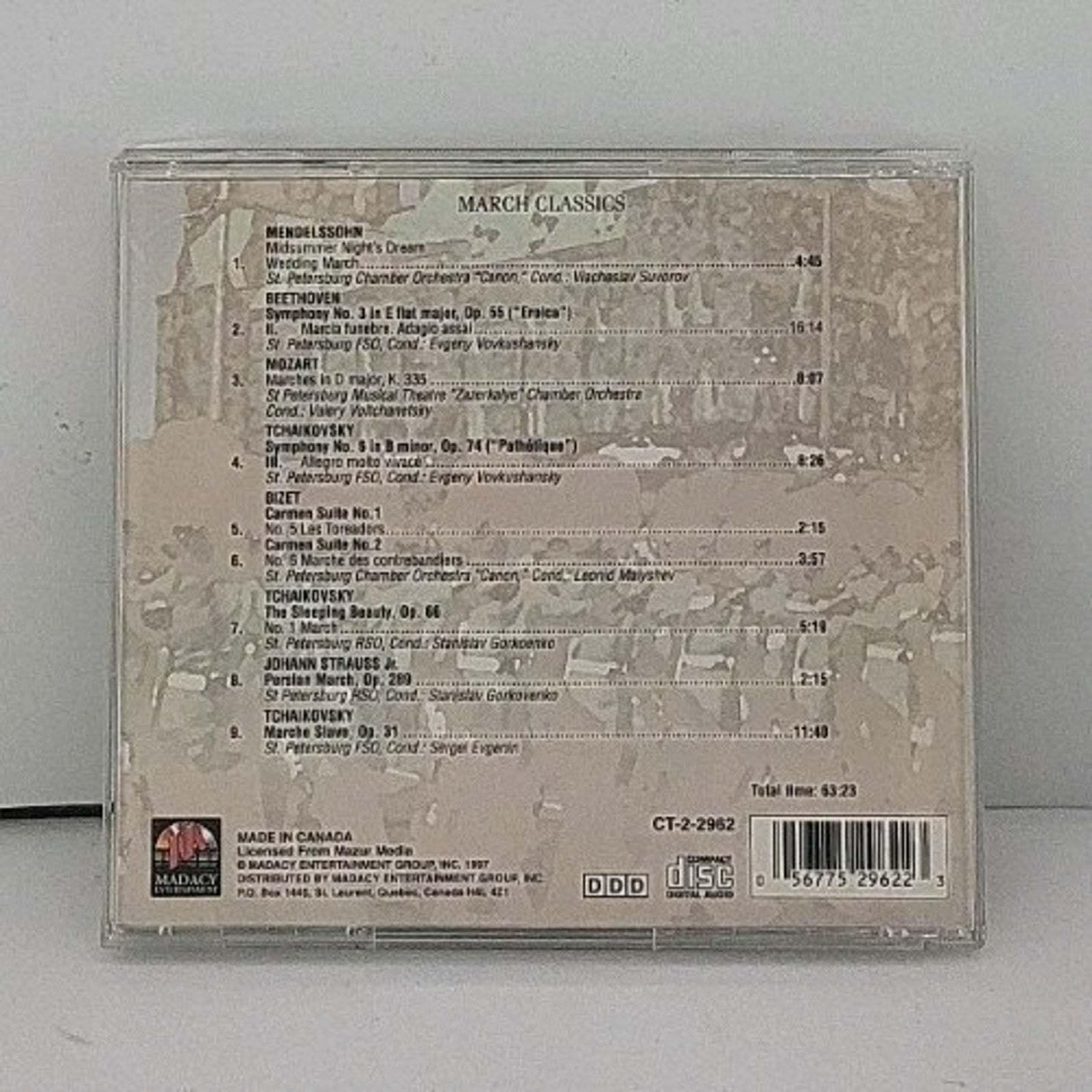 Classical Treasures - March Classics - Beethoven, Bizet, Tchaikovsky CD