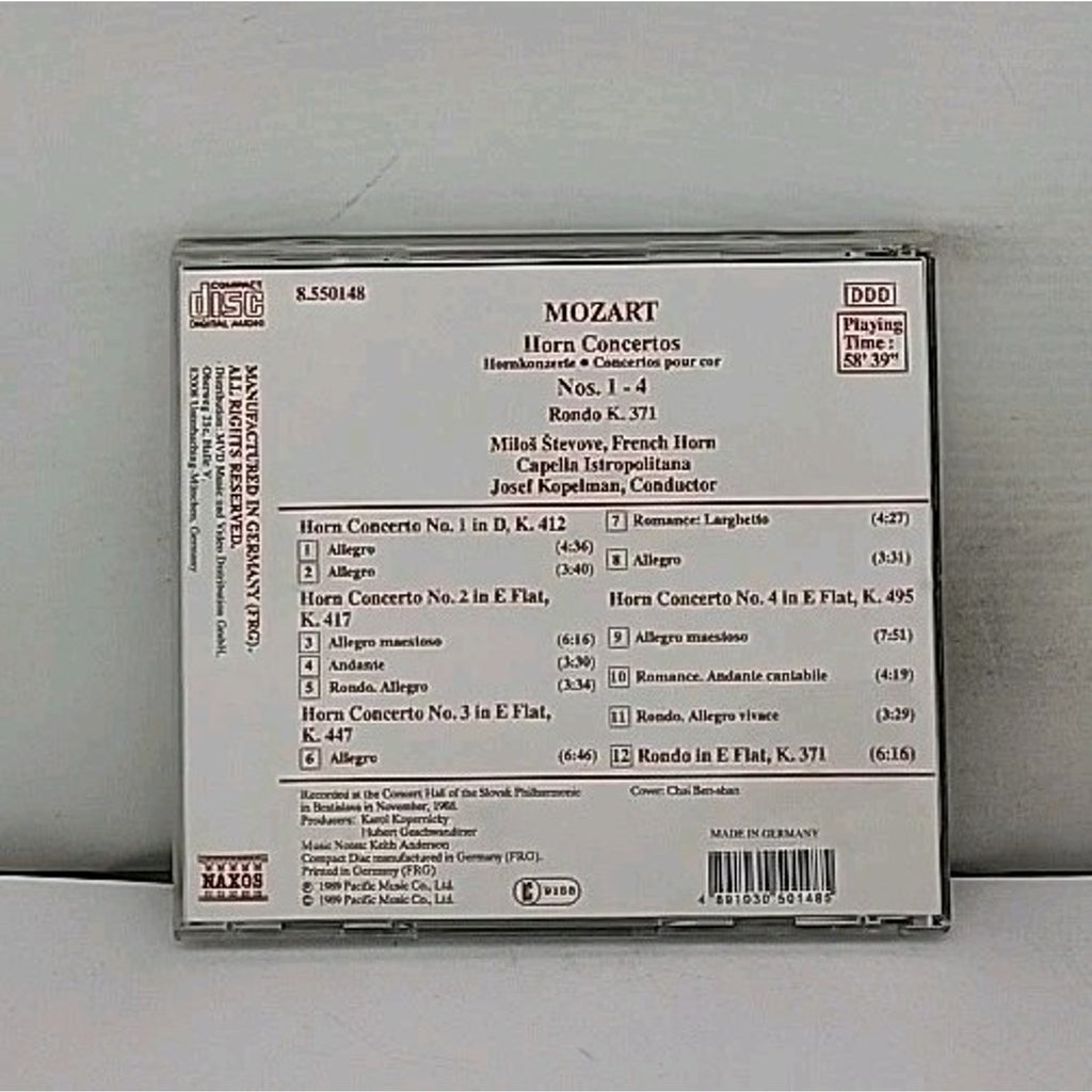 Mozart: Horn Concertos, Nos. 1-4 / Rondo K 371 - CD
