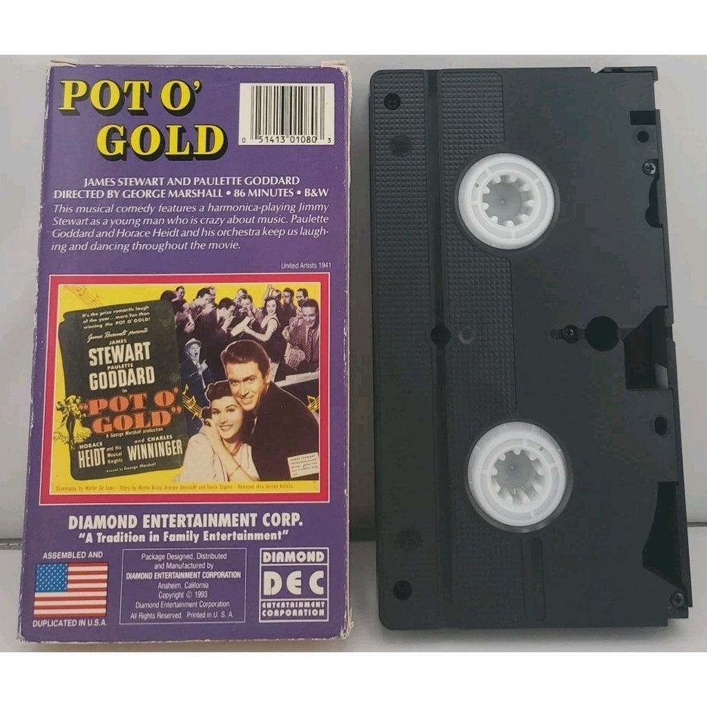 Pot O' Gold VHS James Stewart Paulette Goddard 1941 1993