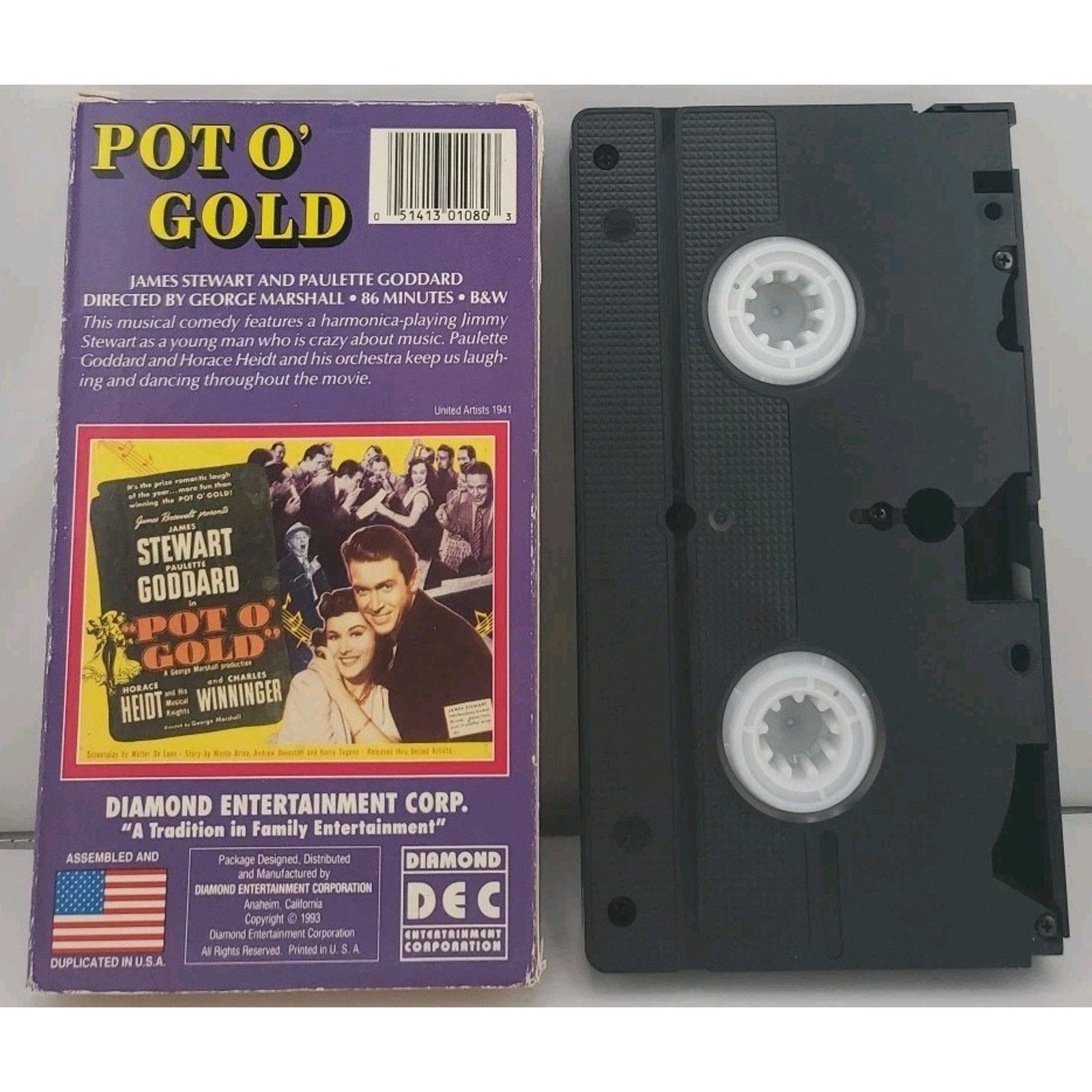 Pot O' Gold VHS James Stewart Paulette Goddard 1941 1993
