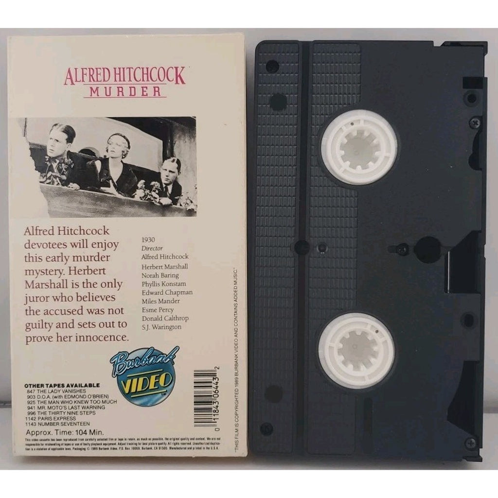 Alfred Hitchcock Murder (VHS)