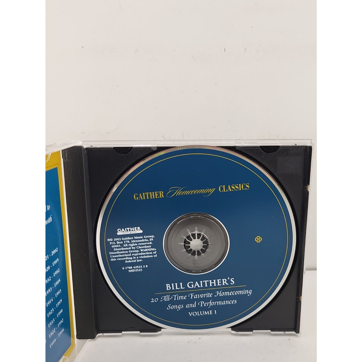 Gaither Homecoming Classics, Vol. 1 by Bill Gaither (CD, 2004)
