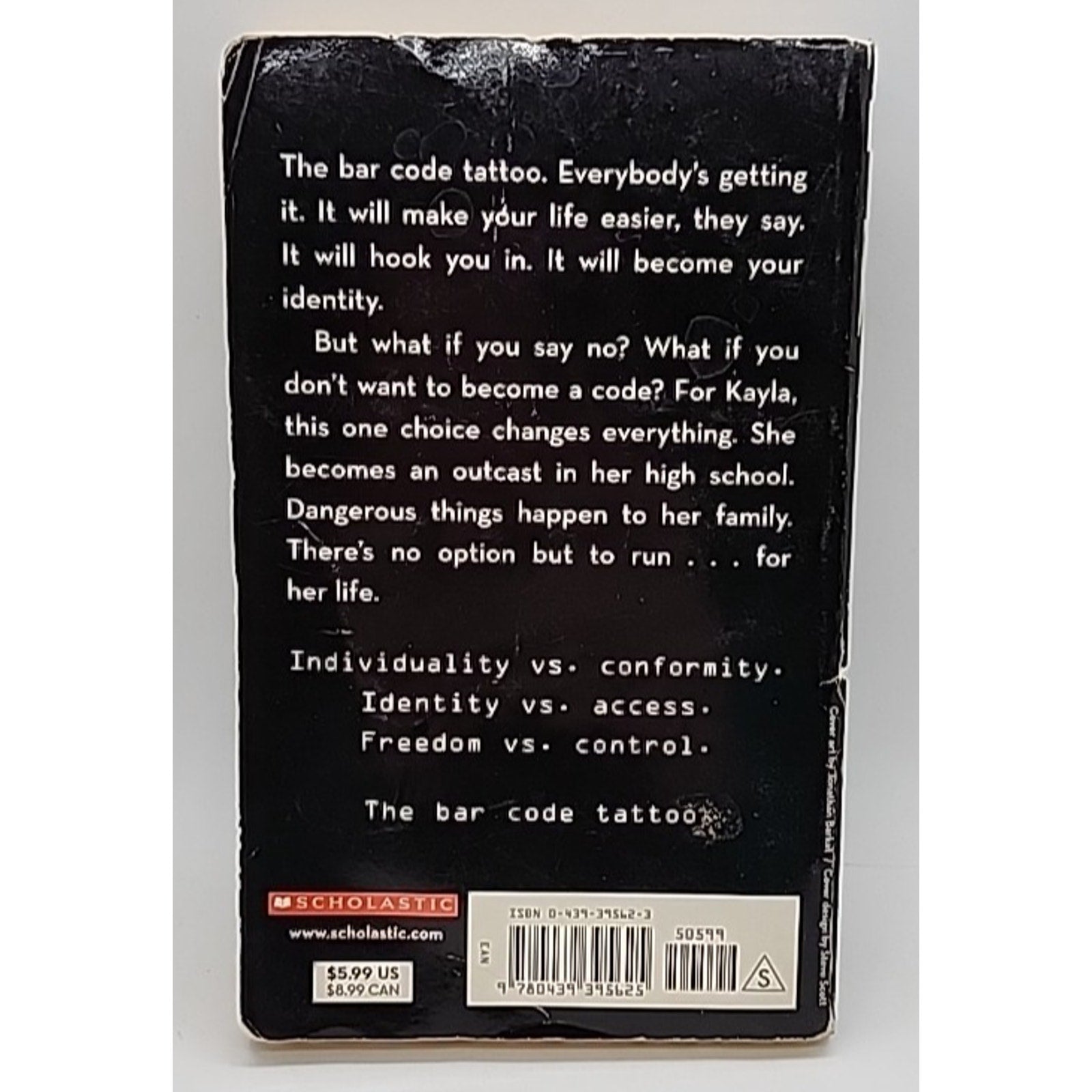 Bar Code Tattoo by Suzanne Weyn (2004, Digest Paperback)