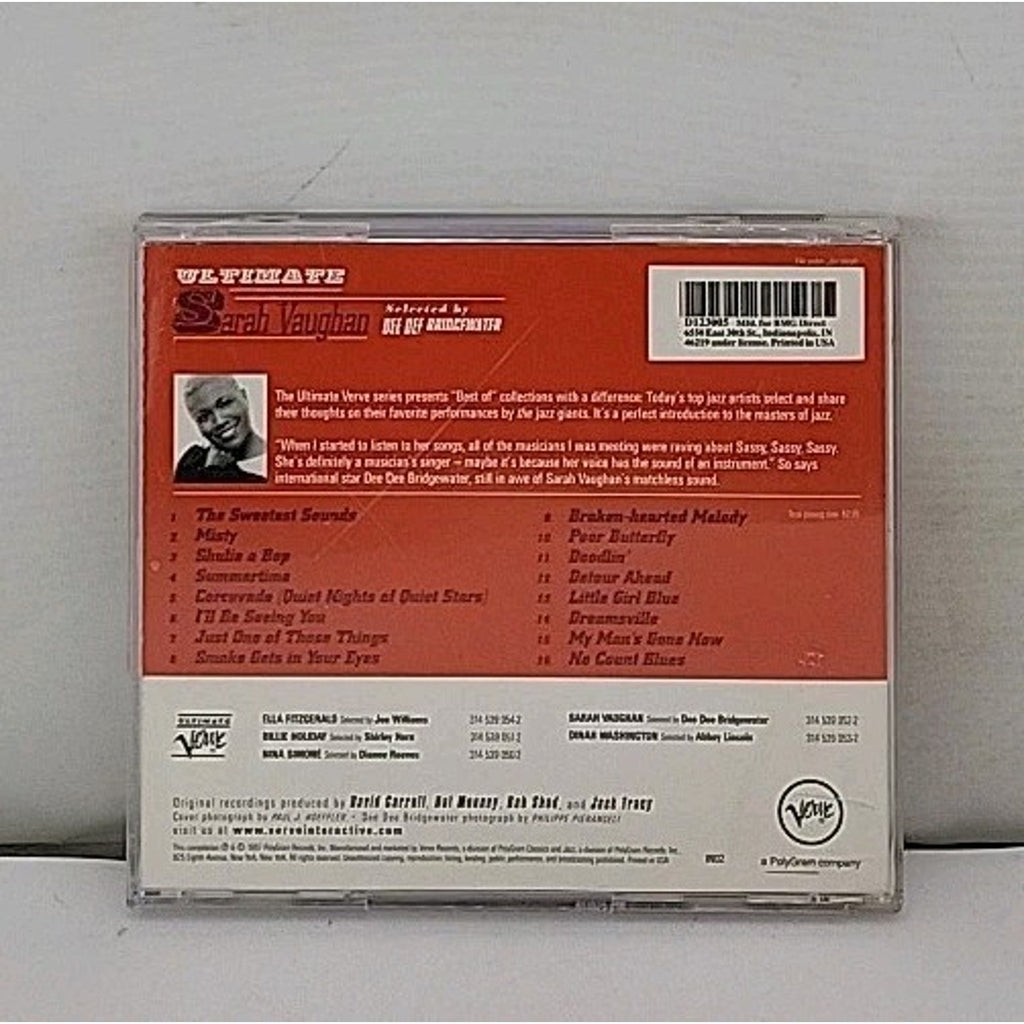 The Ultimate Sarah Vaughan by Sarah Vaughan (CD, Nov-1997, Verve)