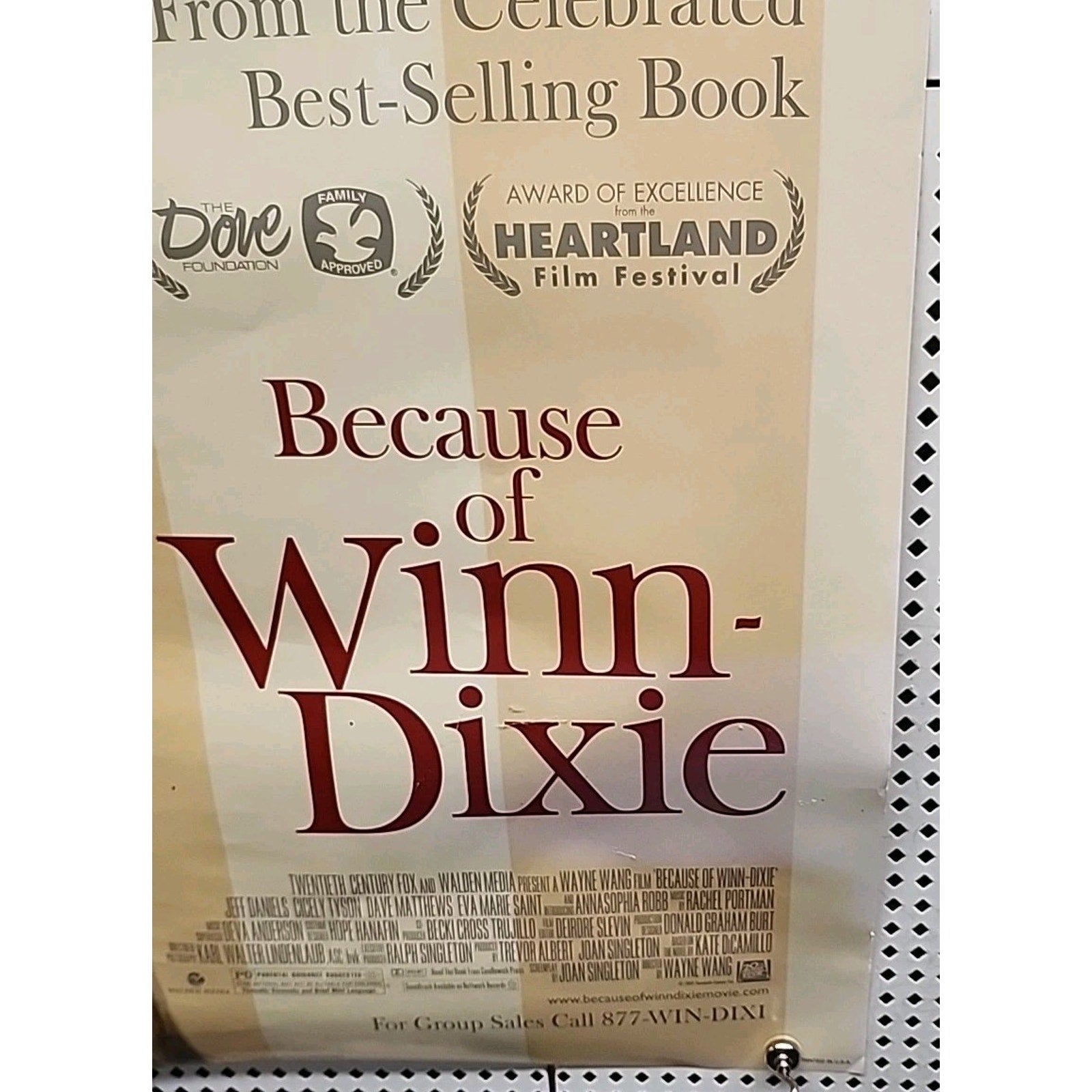 Because of Winn-Dixie 2005 Double Sided Original Movie Poster 27"x40"