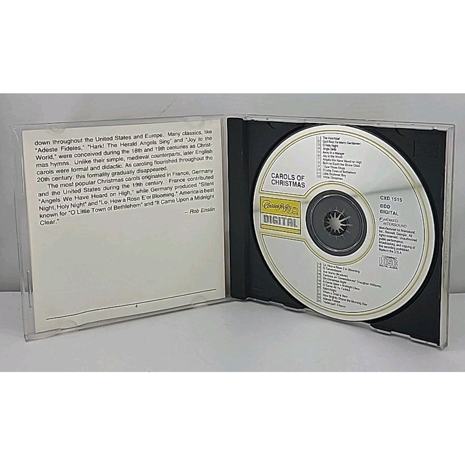 Carols of Christmas Classics for You Music CD