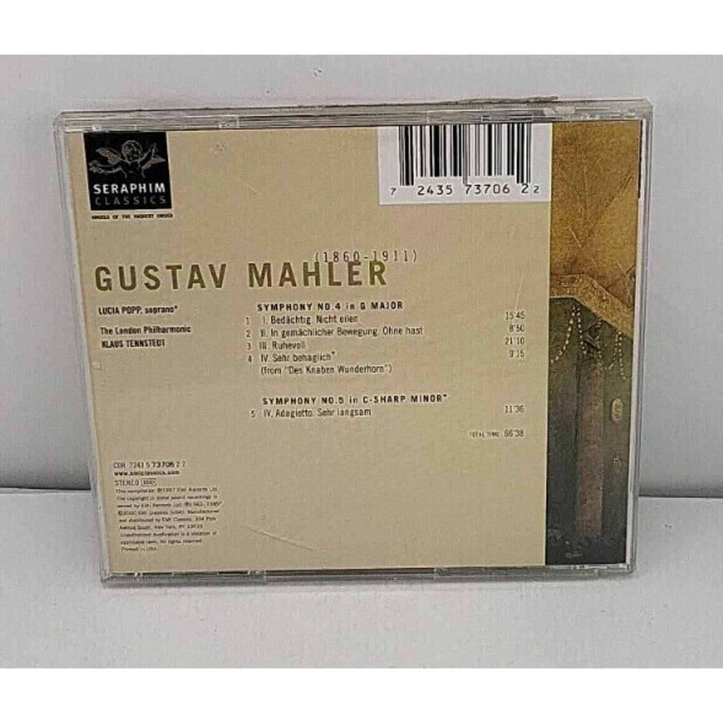 Symphony 4 in G Major / Adagietto from Symphony 5 by Klaus Tennstedt (CD, 2000)