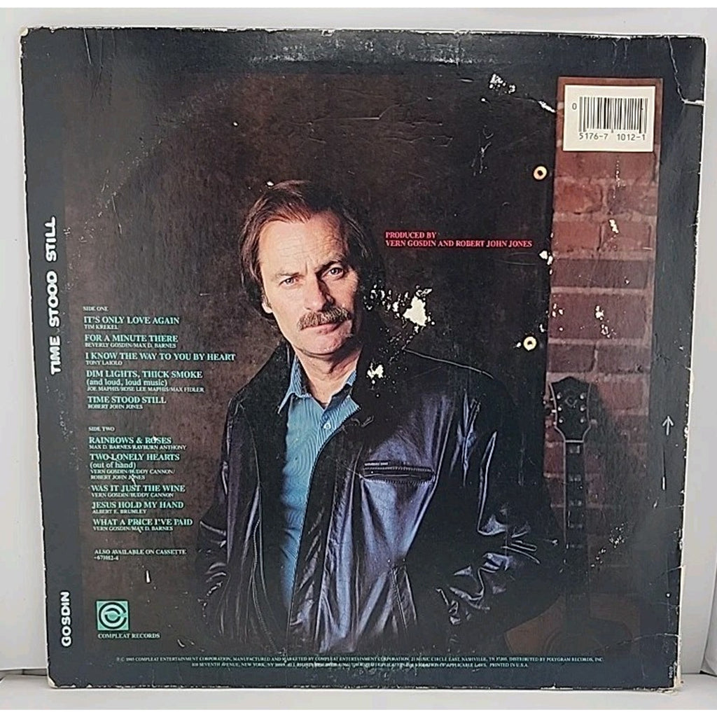 Vern Gosdin - Time Stood Still LP Record 1985 Compleat Country 33RPM