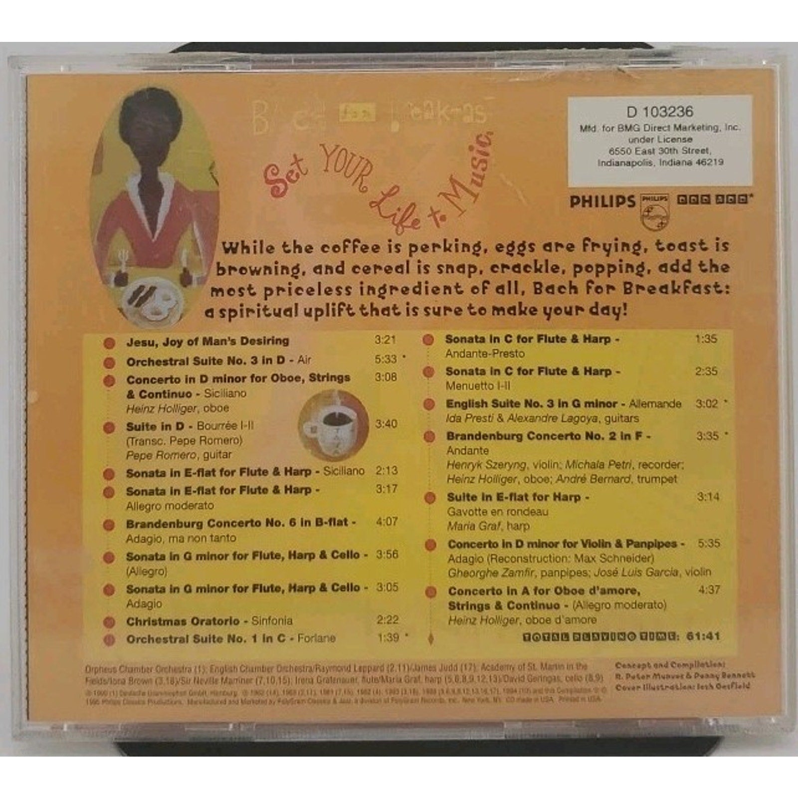 Bach for Breakfast by Various (CD, 1995)