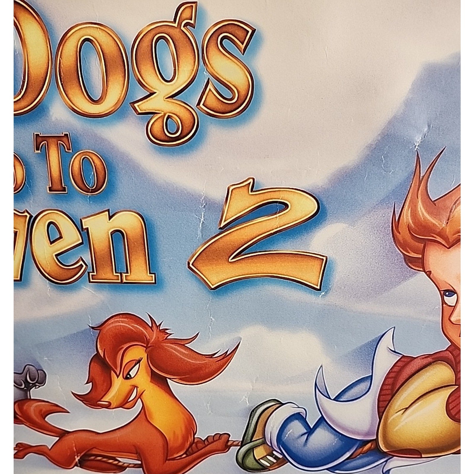 All Dogs Go To Heaven 2 Original 27x40 D/S Movie Poster 1995