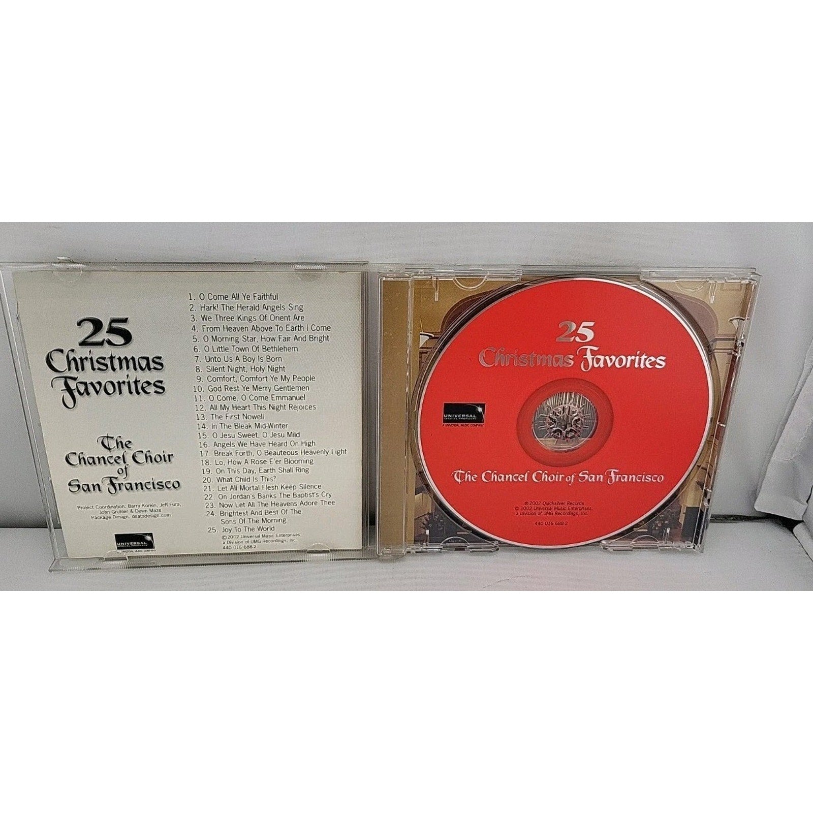 25 Christmas Favorites by Chancel Choir of San Francisco (CD, 2002)