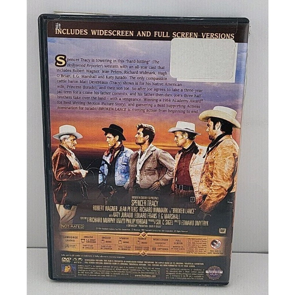 Broken Lance DVD