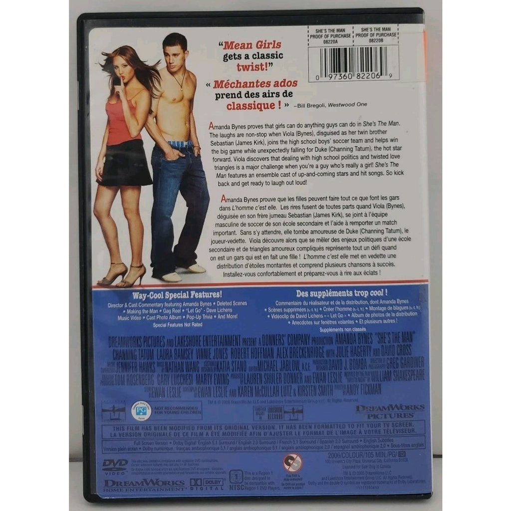 She's the Man (Canadian DVD, 2006)