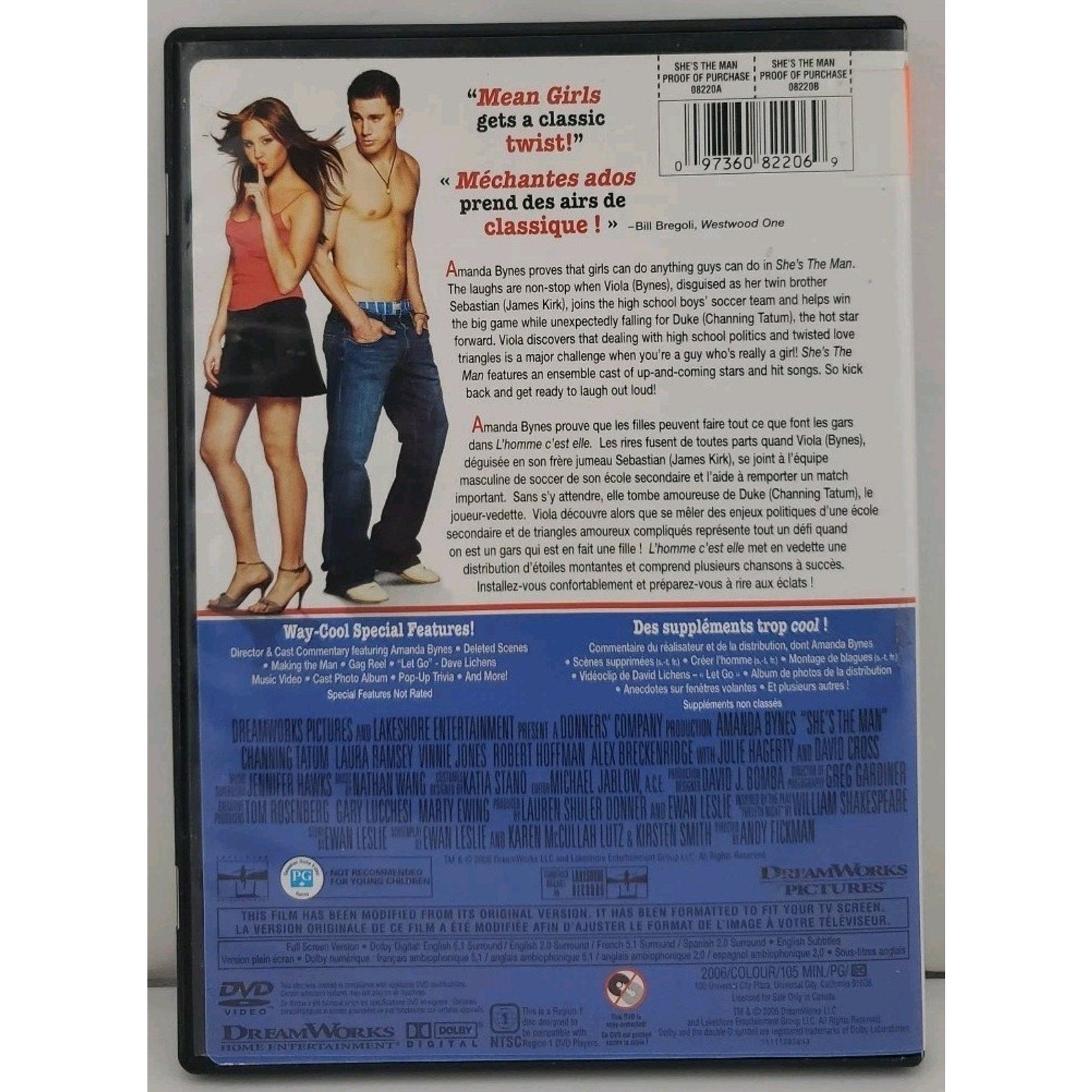 She's the Man (Canadian DVD, 2006)