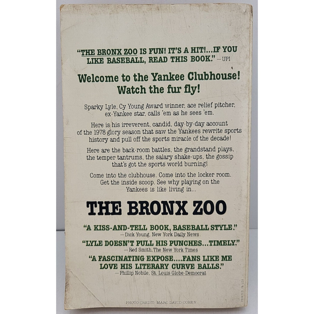 The Bronx Zoo Paperback Peter, Lyle, Sparky Golenbock