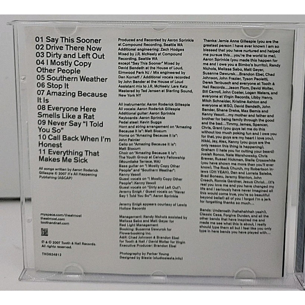Southern Weather by The Almost (CD, 2007)
