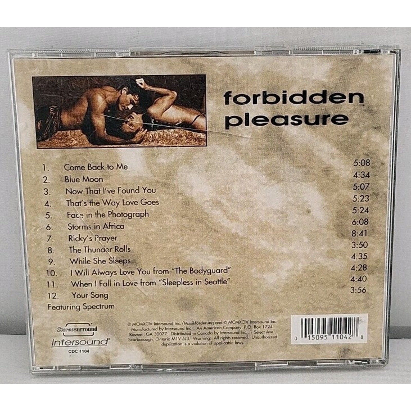 Forbidden Pleasure by Spectrum (CD, 1994, Intersound) - Contemporary Love Songs