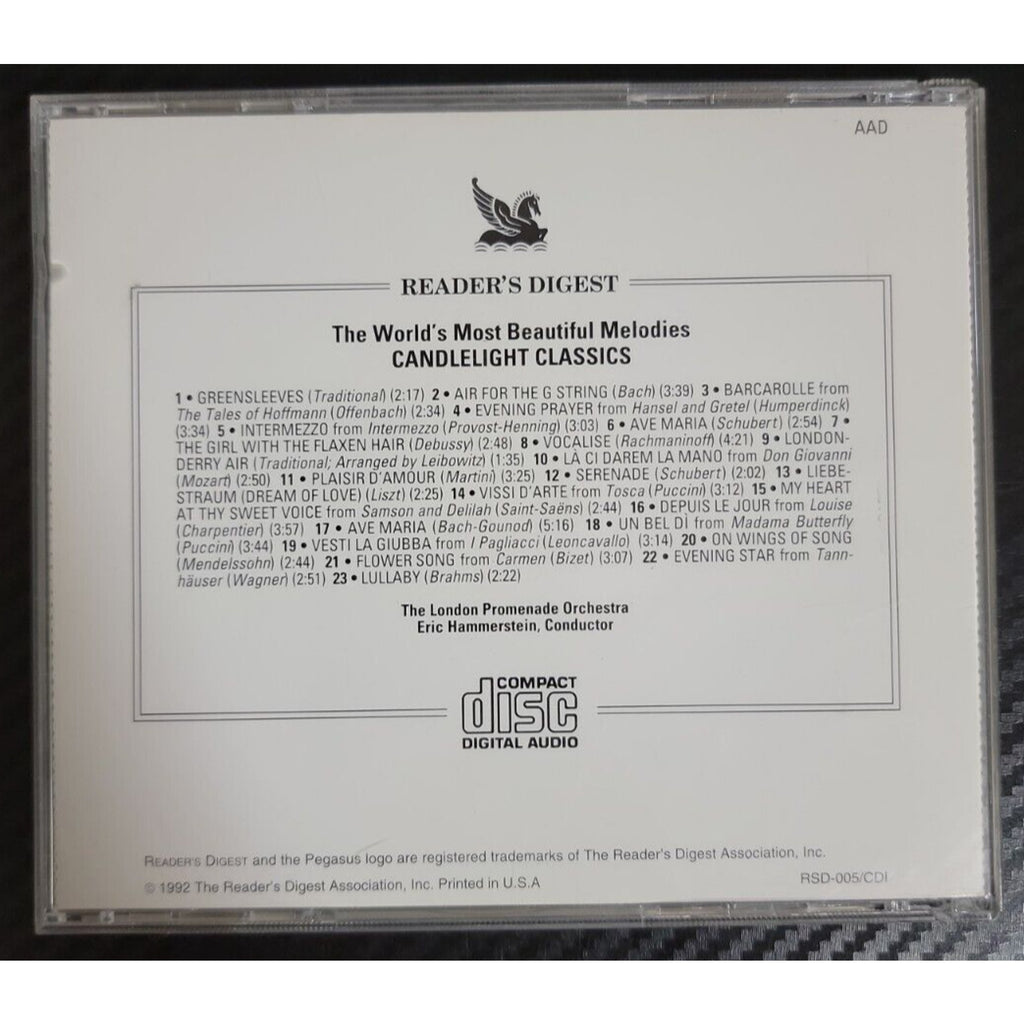 Readers Digest: Candlelight Classics by The London Promenade Orchestra (CD)