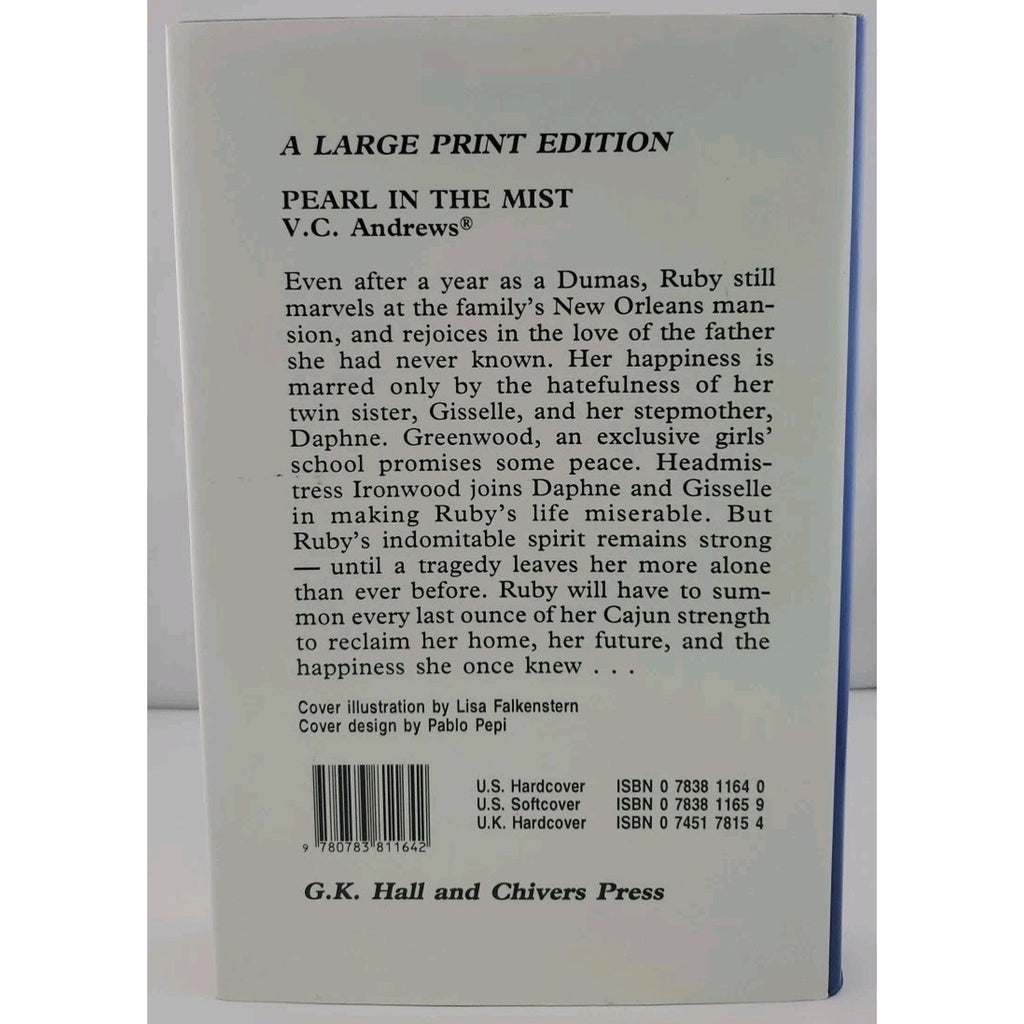 Pearl in the Mist by V. C. Andrews (1995, Hardcover) Large Print Edition