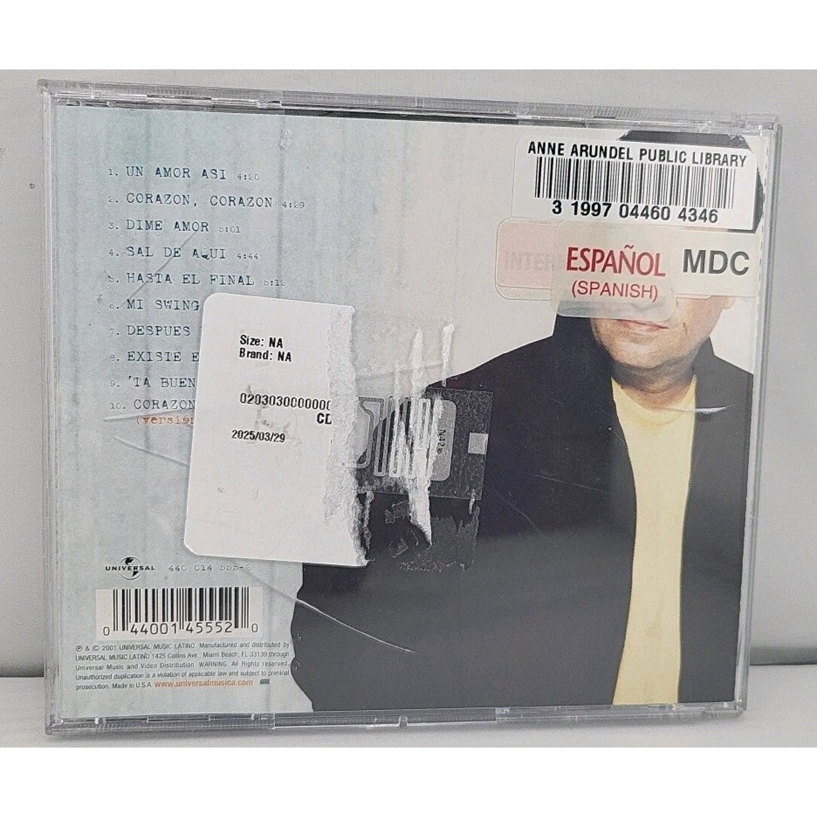 Despues De Todo by Tony Vega (CD, 2001)