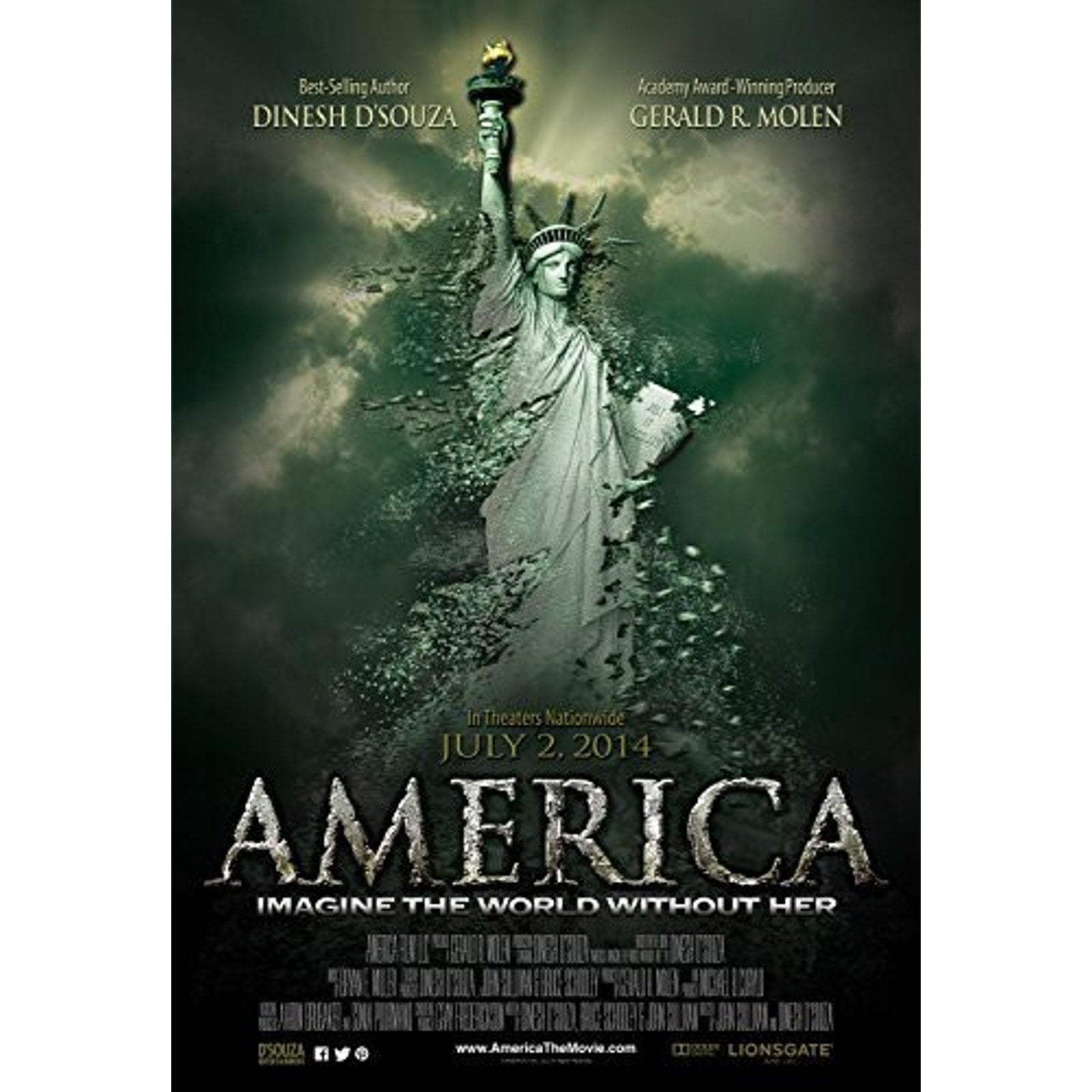 America: Imagine the World Without Her (DVD, 2014)