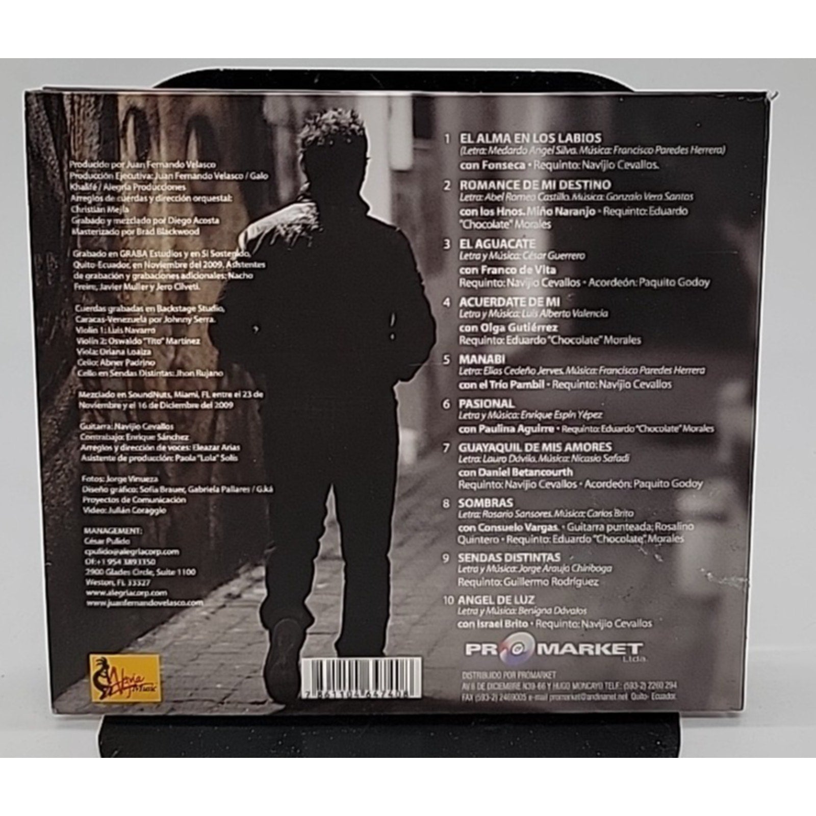 Con Toda El Alma Juan Fernando Velasco CD