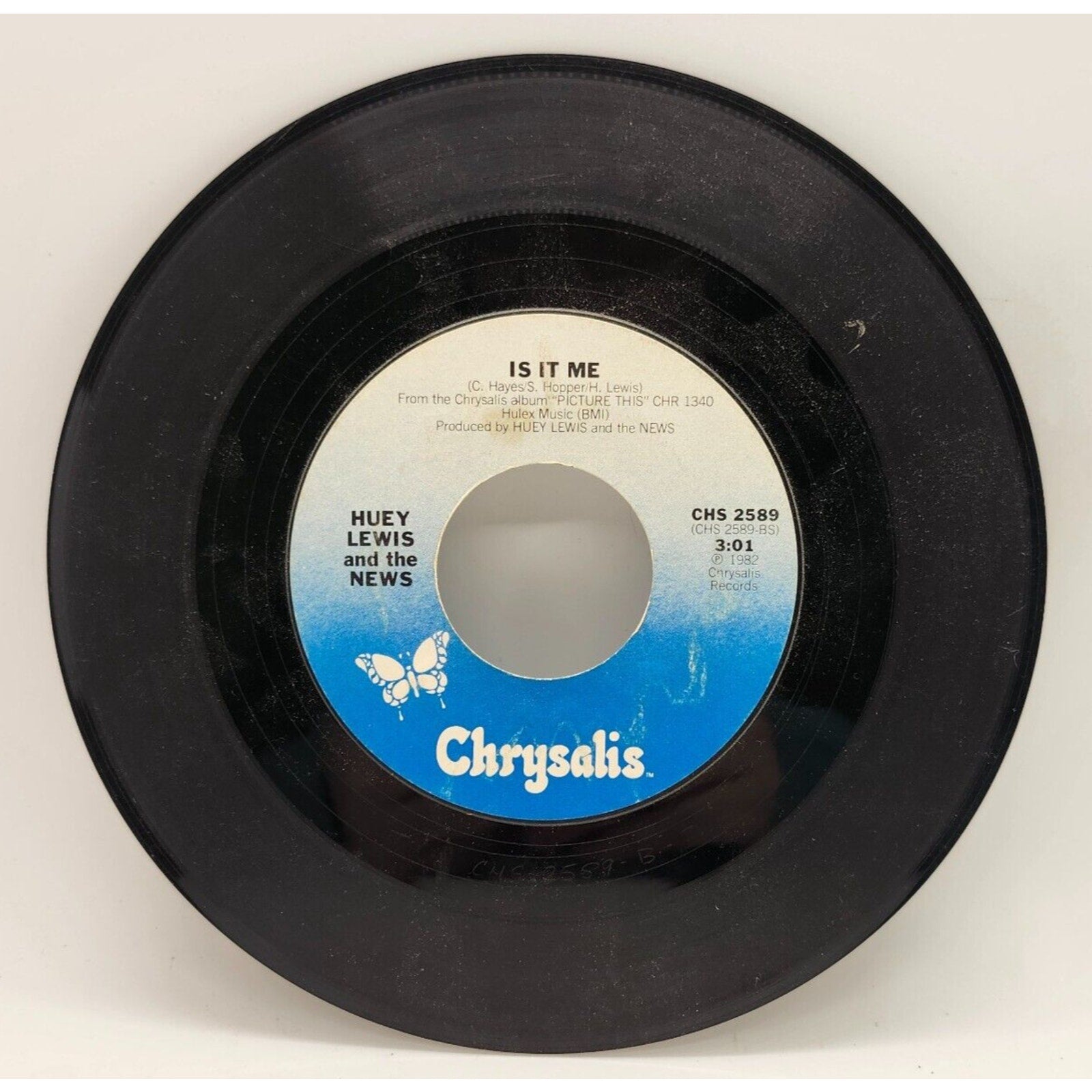 Do You Believe In Love / Is It Me By Huey Lewis (Record) - CHS 2589