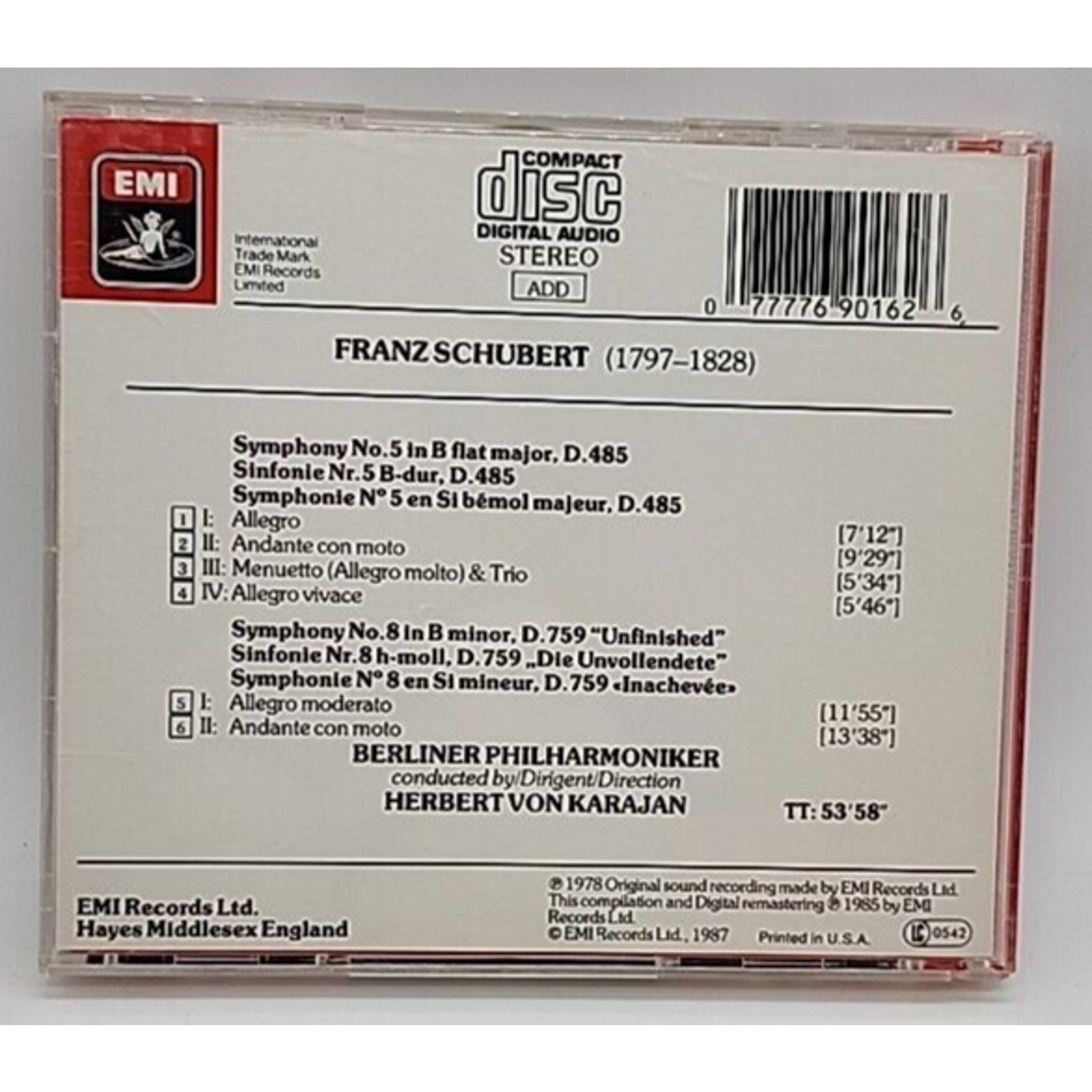 Schubert: Symphonies No 5 & 8; by Schubert: Symphonies No 5 & 8; (CD, 2009)