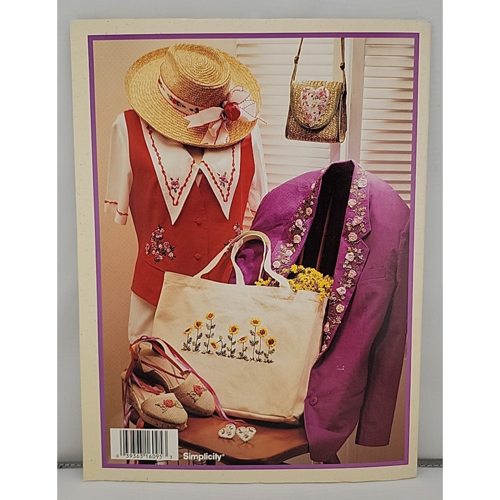 Basic Ribbon Embroidery - Simplicity Book #3762, 1994