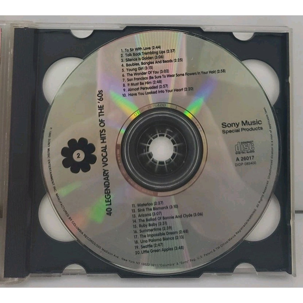 40 Legendary Vocal Hits Of The '60s CD Only Disc 2