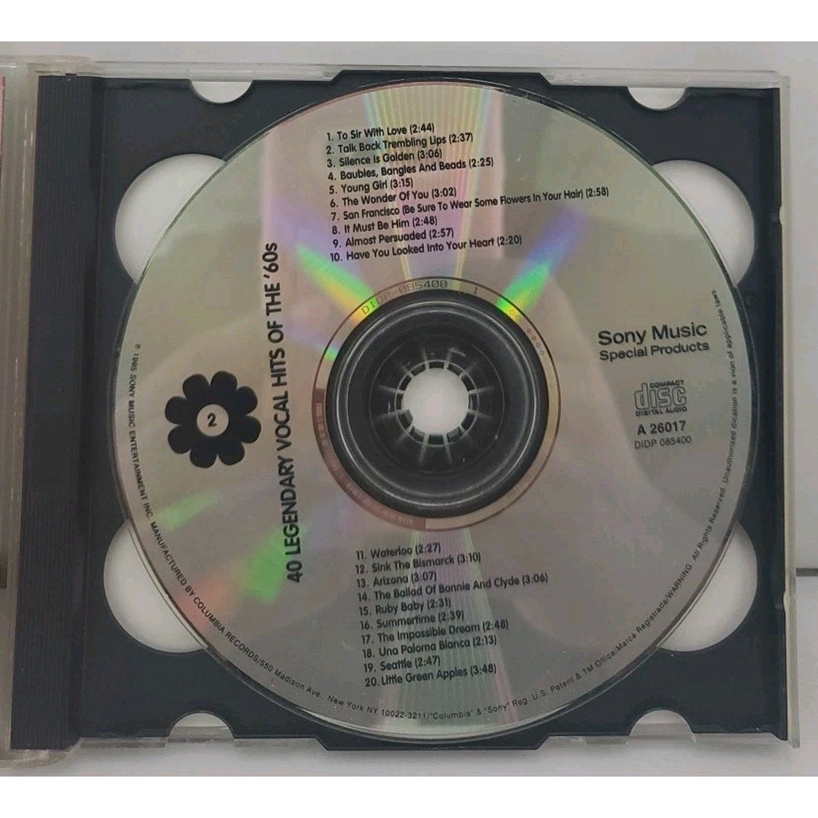 40 Legendary Vocal Hits Of The '60s CD Only Disc 2