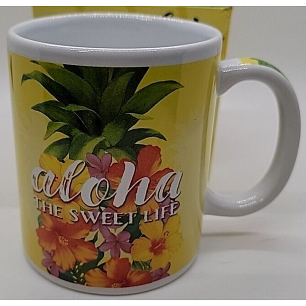 ABC Hawaiian Islands Ceramic Coffee Cup Mug - Aloha The Sweet Life