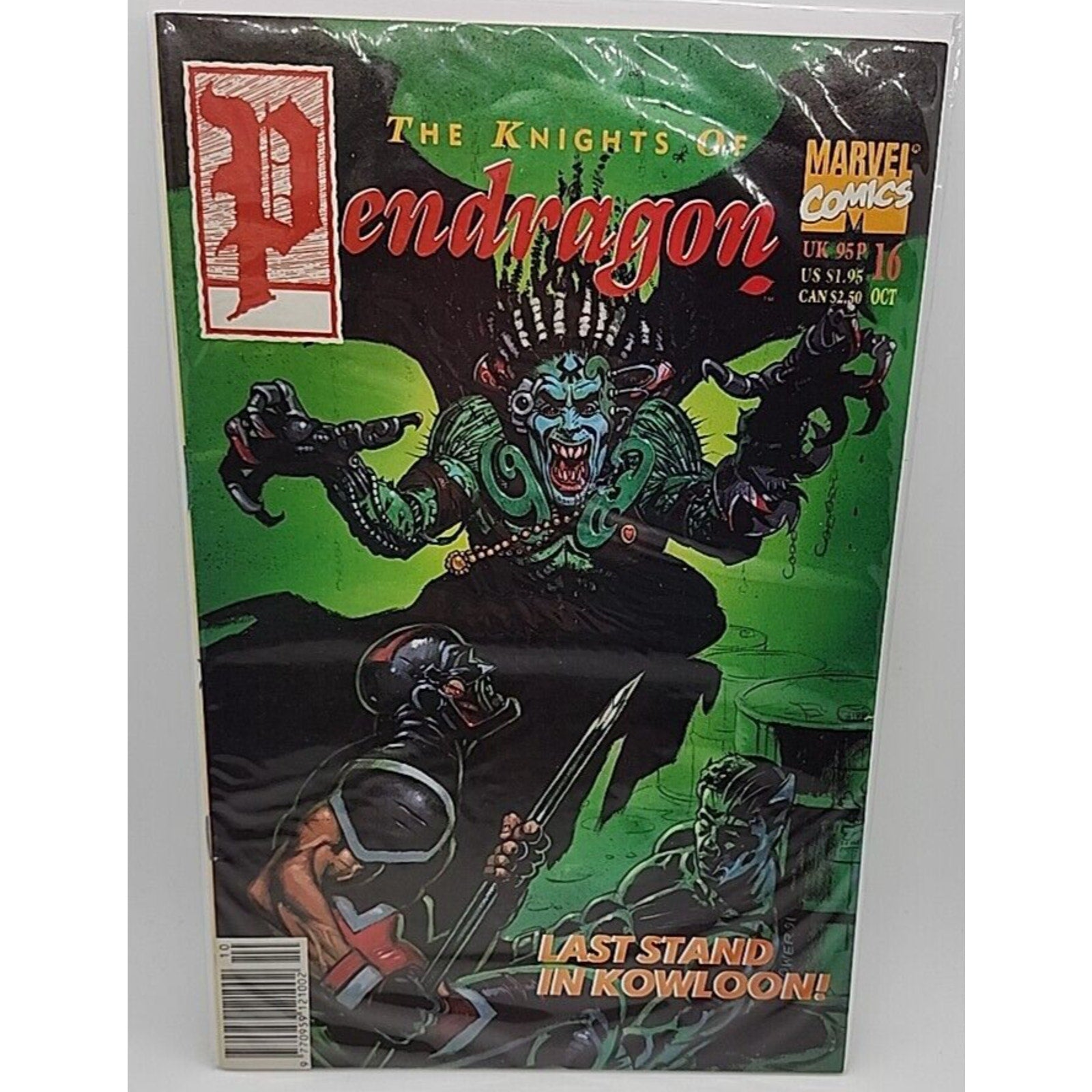 Marvel The Knights of Pendragon #16 Last Stand In Kowloon! (Oct,1991) Comic Book