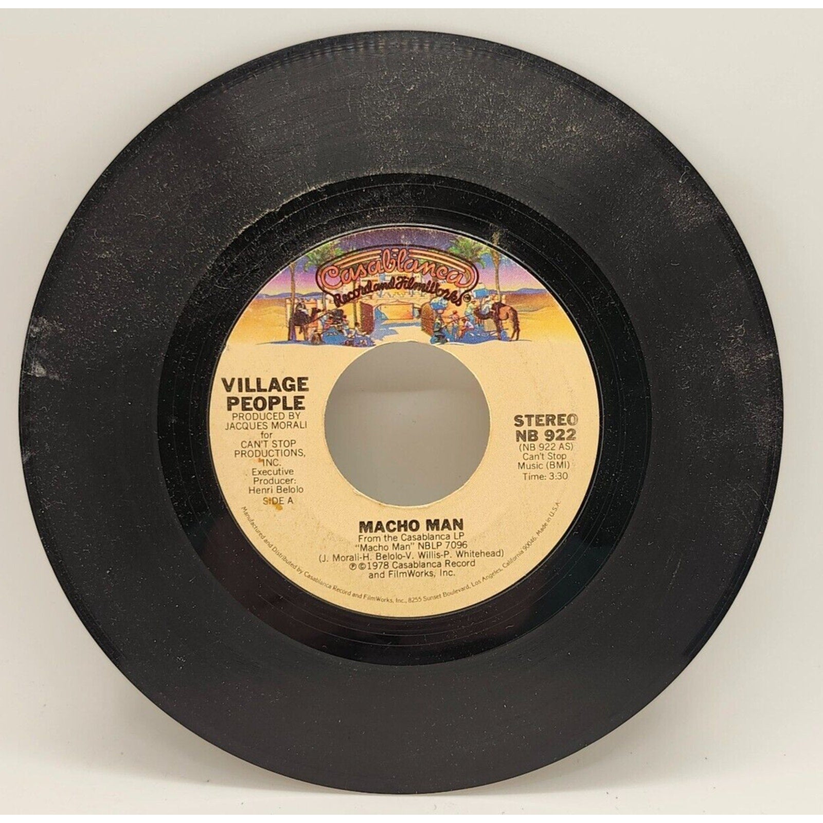 Macho Man / Key West By Village People (Record) - NB 922