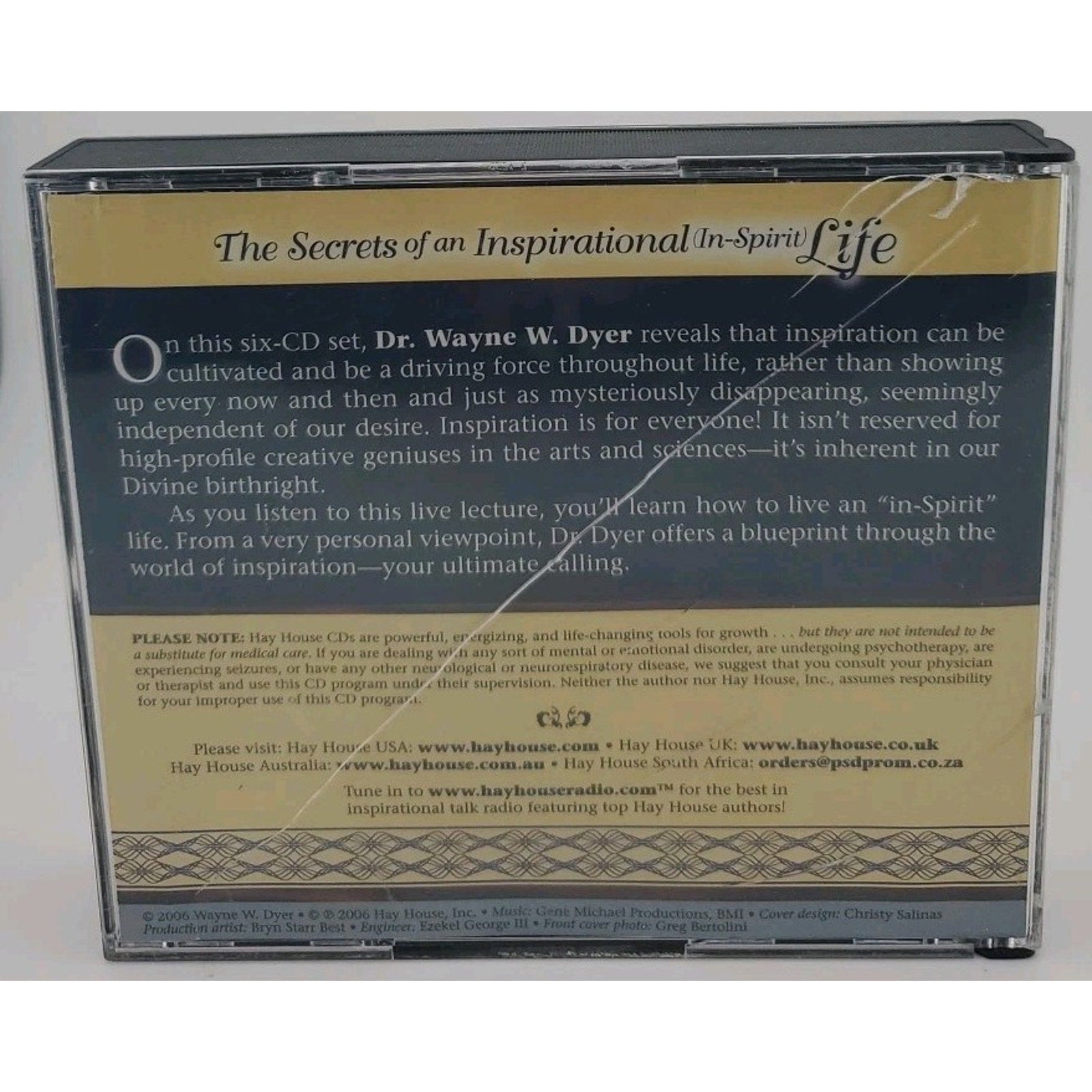 Dr. Wayne W.Dyer The Secrets of an Inspirational (In-Spirit) (CDs)