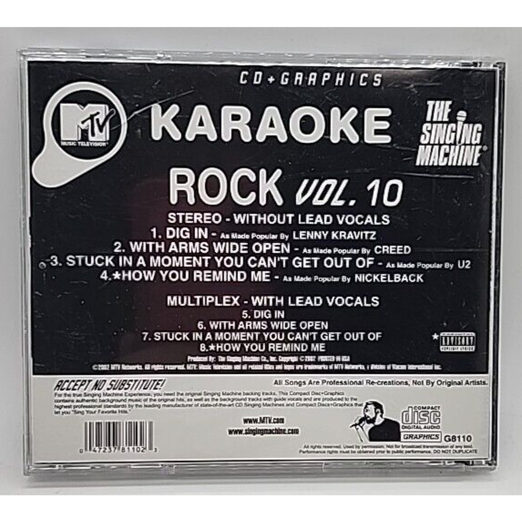 Karaoke: Mtv Rock 10 - Audio CD By Various Artists