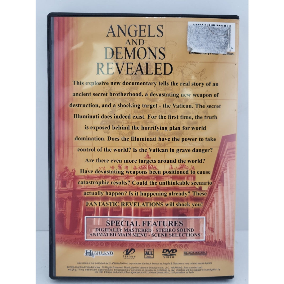 Angels and Demons Revealed (DVD, 2004)