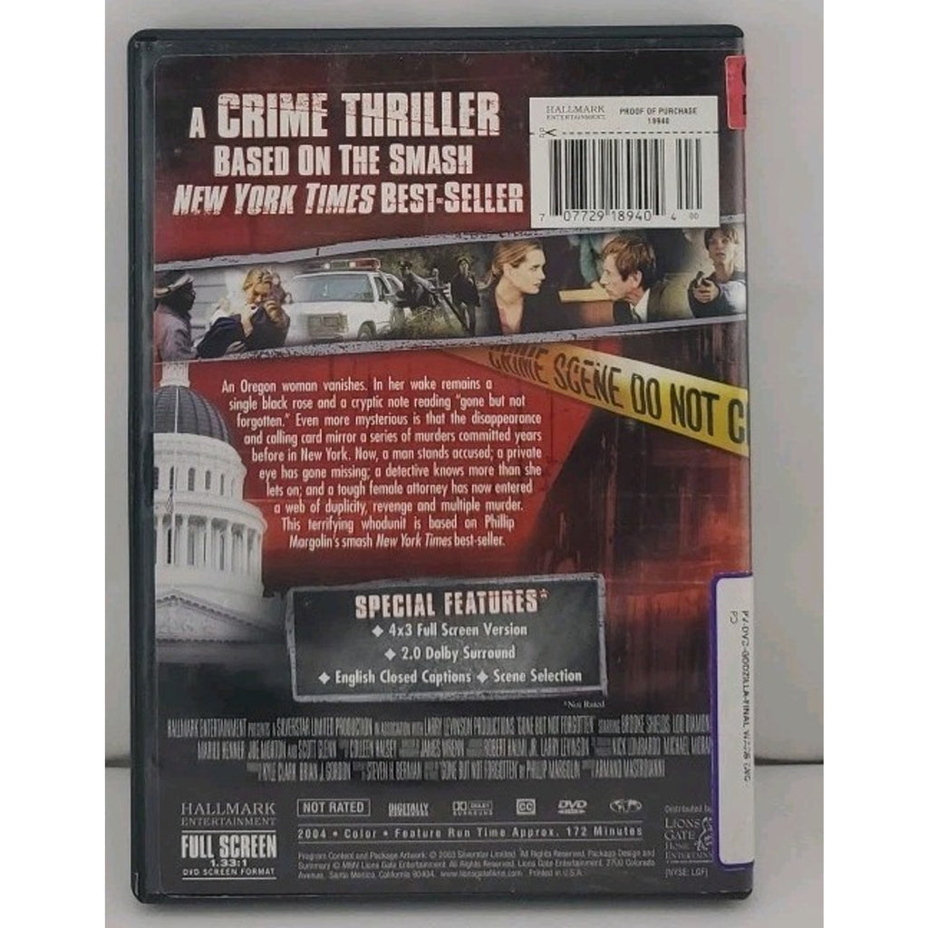 Gone But Not Forgotten DVD Brooke Shields Lou Diamond Phillips